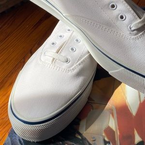 White Sperry Boat shoes